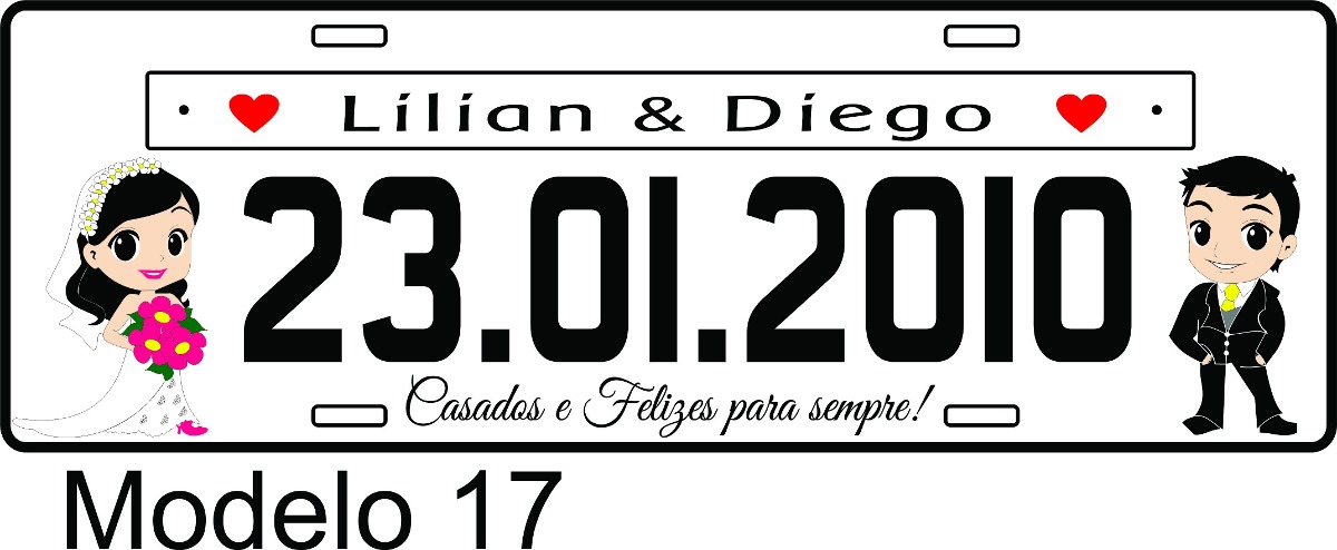 Placas de Casamento